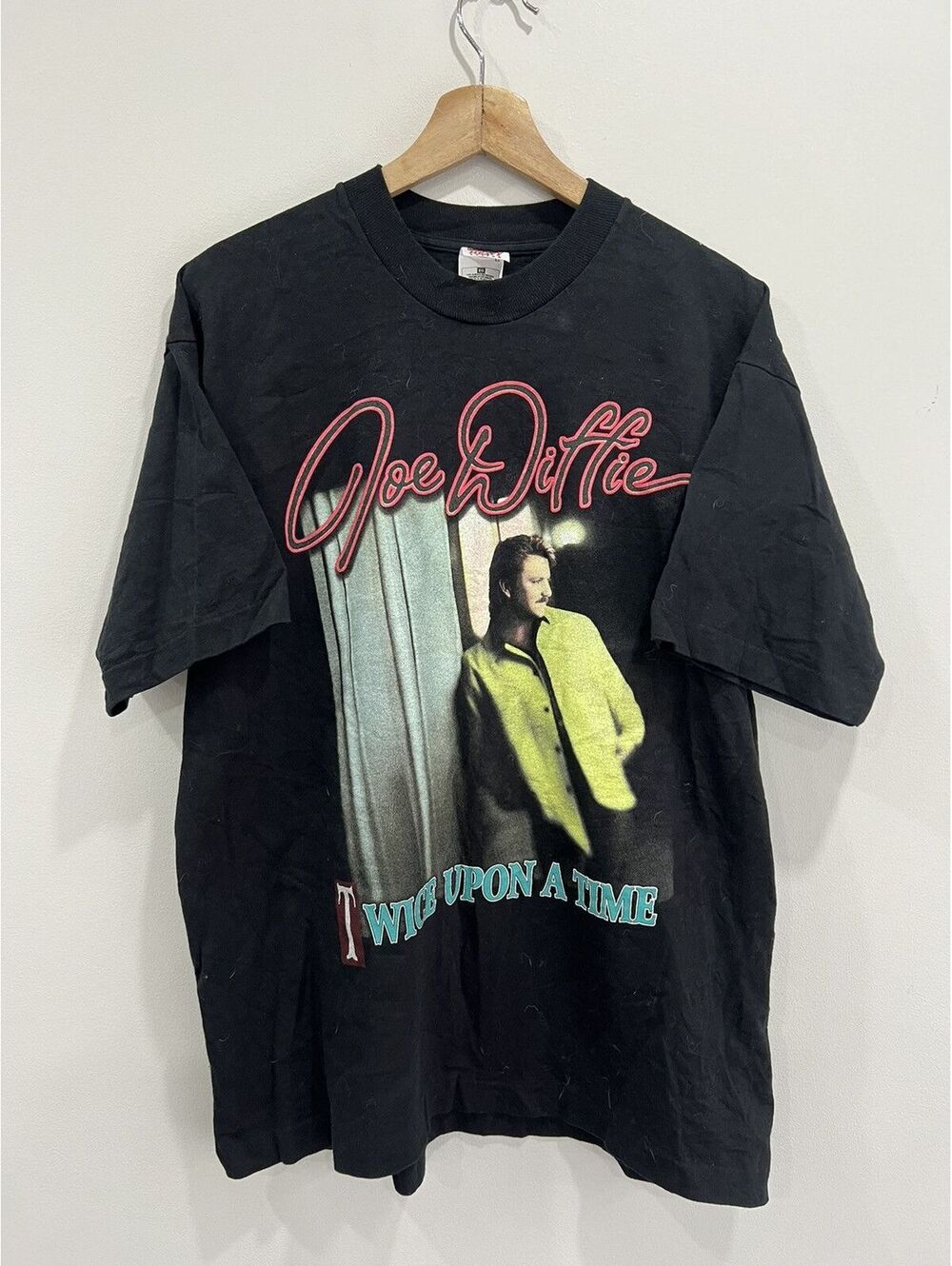 Vintage Joe Diffe Band Tee Shirt country tour boots hearts